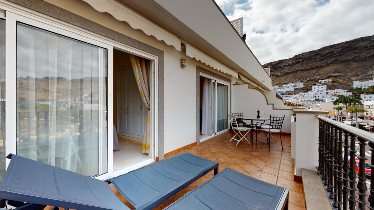 Charmante Wohnung Direkt Am Meer, Kostenloses Wlan Puerto De Mogan Bagian luar foto