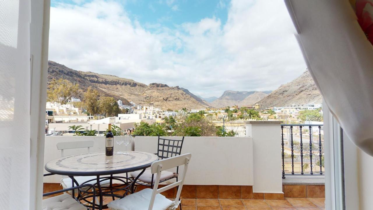 Charmante Wohnung Direkt Am Meer, Kostenloses Wlan Puerto De Mogan Bagian luar foto