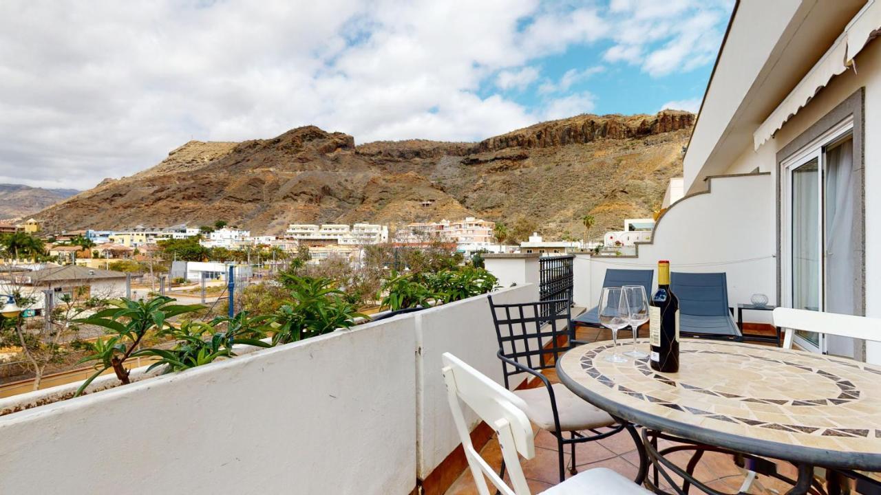 Charmante Wohnung Direkt Am Meer, Kostenloses Wlan Puerto De Mogan Bagian luar foto